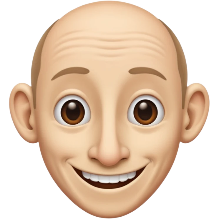 Unrealistically big nose  emoji