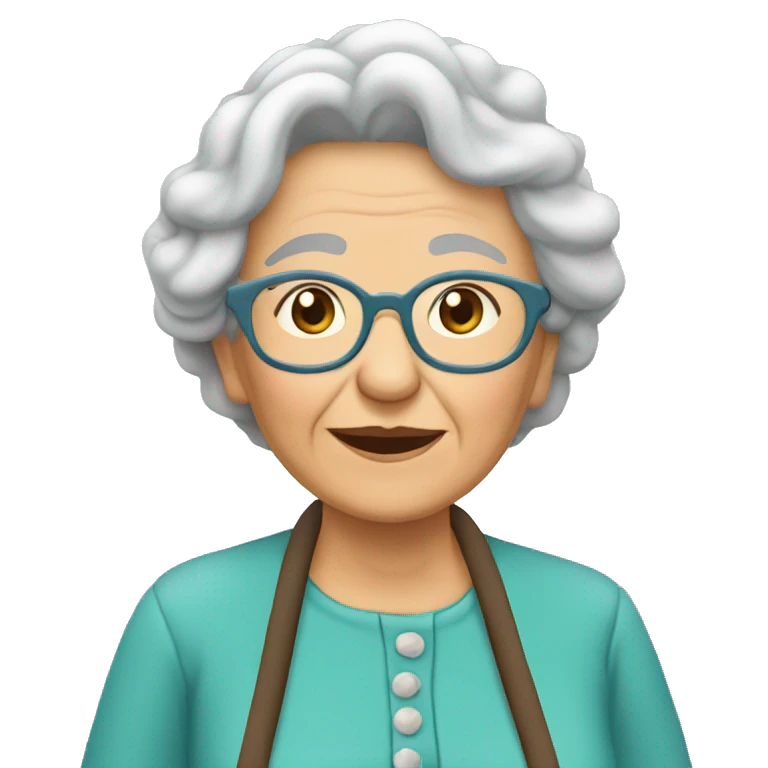Abuelita en el cielo  emoji