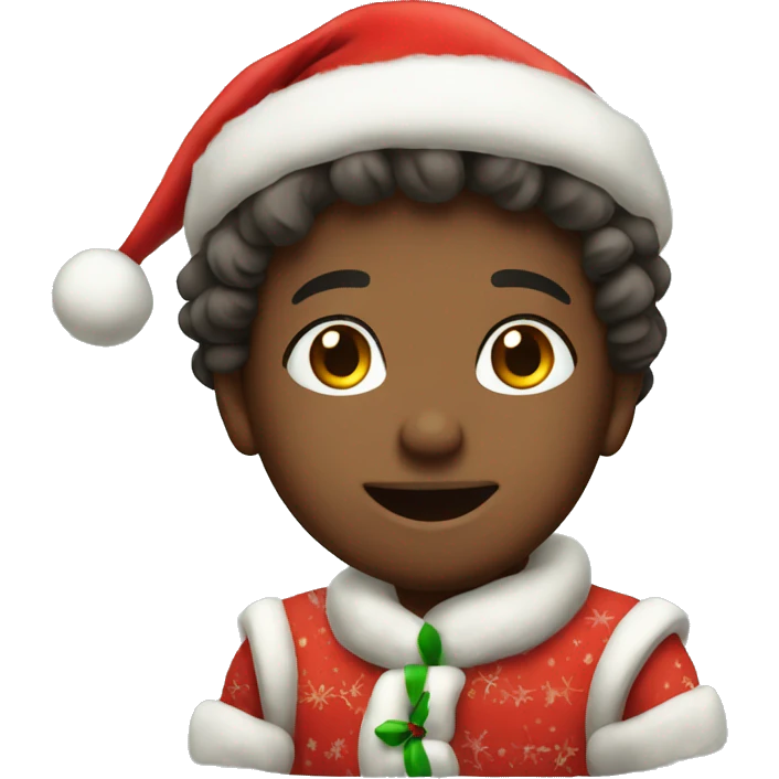 Merry Christmas cute  emoji