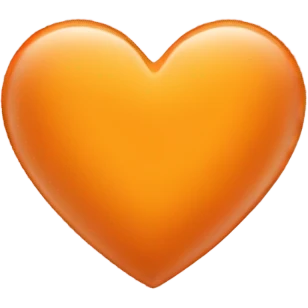 Light orange heart emoji