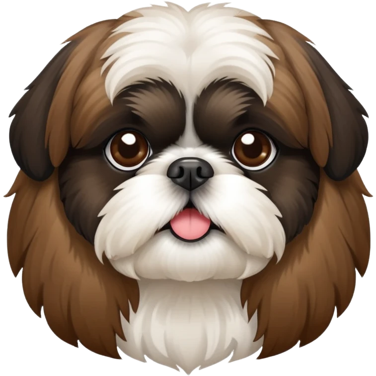 brown and black shi tzu emoji