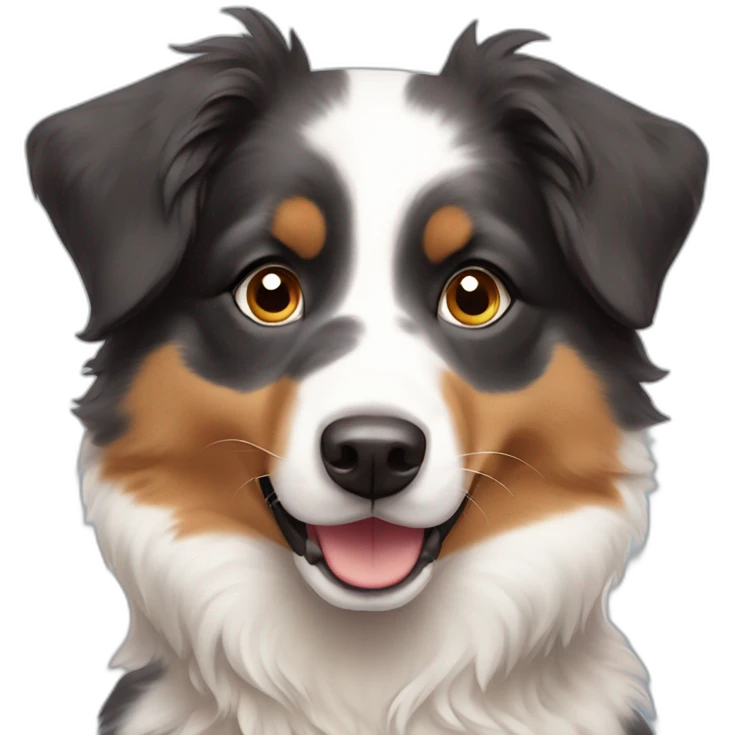 Cute little Australian Shepherd emoji
