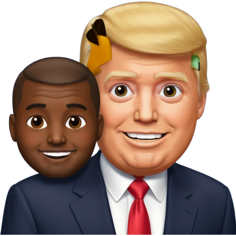 
Donald Trump but his face Kanye West emoji
