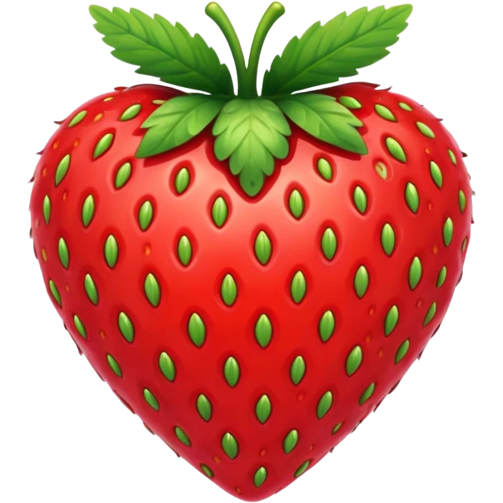 strawberry themed heart emoji