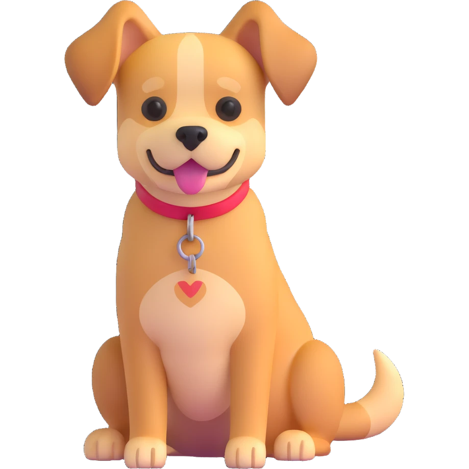 a dog emoji