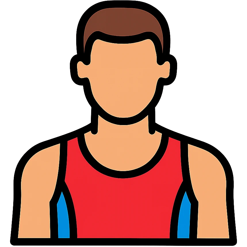 sportsmans upper front body emoji