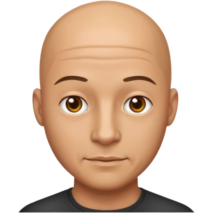 Bald man emoji