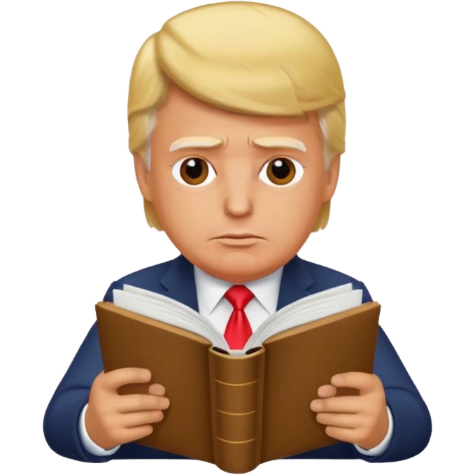 trump read book emoji