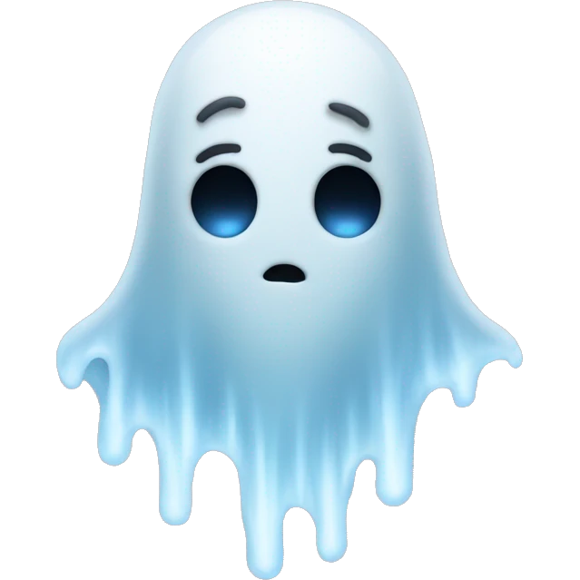 freezing cold ghost emoji