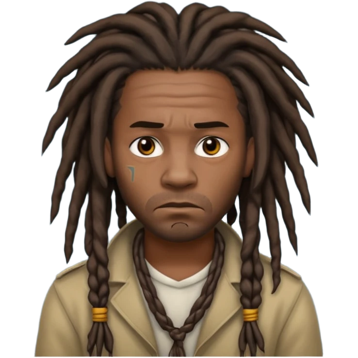 A dread head African American thug  emoji