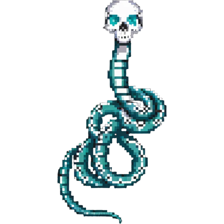 skeleton snake emoji