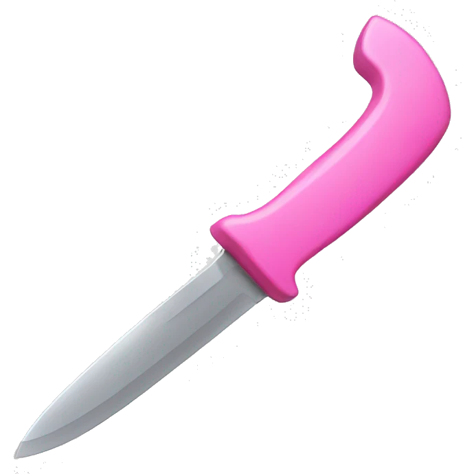 pink knife emoji