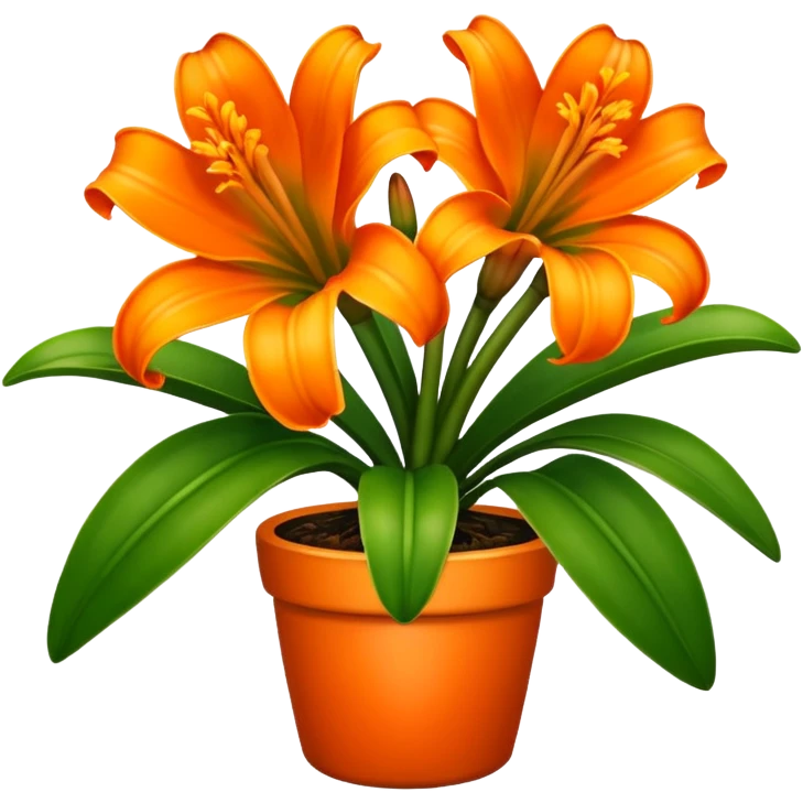 Clivia plant emoji