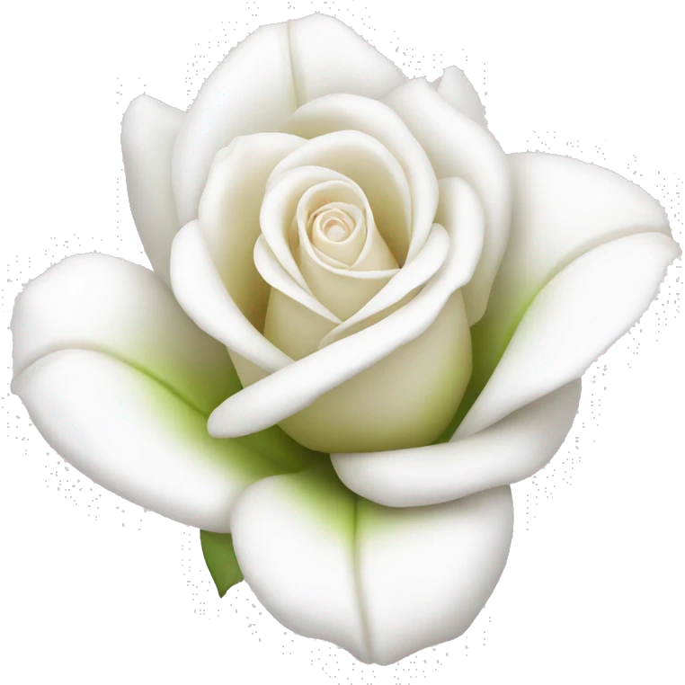 Lily white rose  emoji