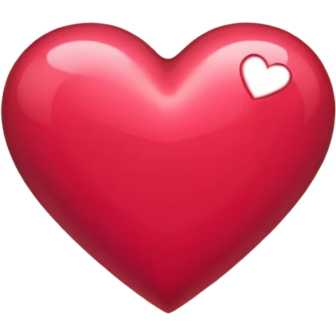Corazon burdeos con un lazo emoji