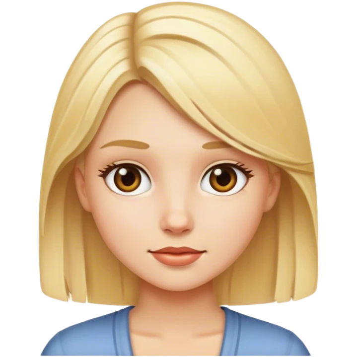 Blonde girl emoji