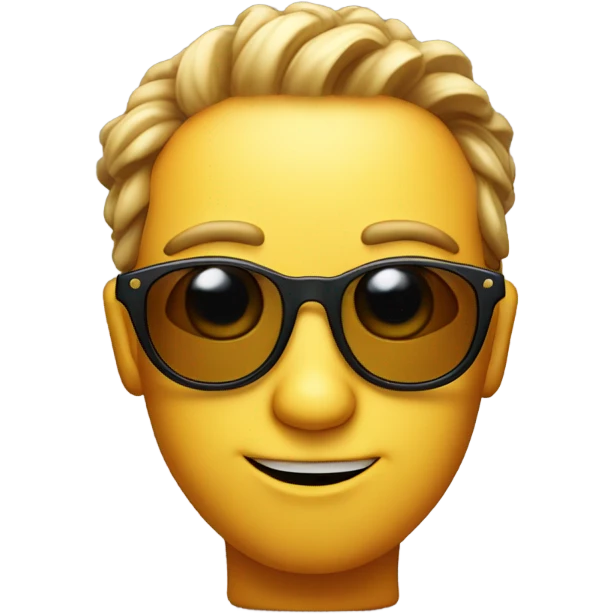 wondering sun with glasses emoji