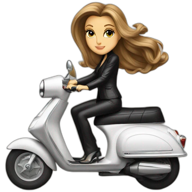 celine dion sur un scooter emoji