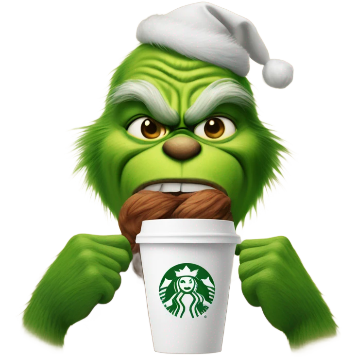 Grinch Starbucks  emoji