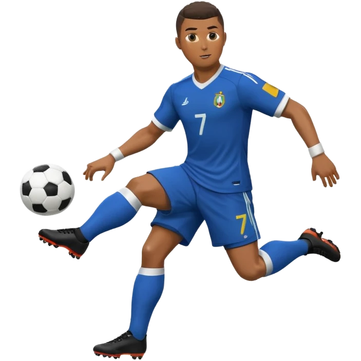 Ronaldo scoring from a free living 
 emoji