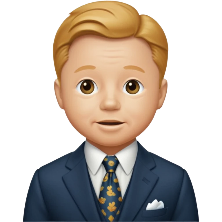 Mickey Rooney with suit emoji