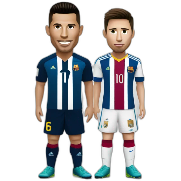 Ronaldo et Messi emoji