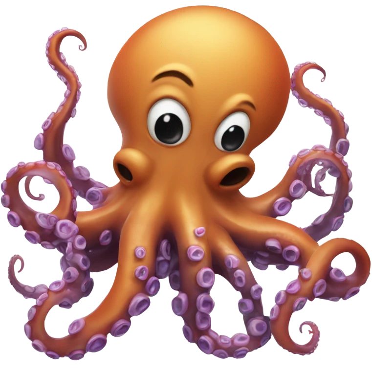 Octopus squirting ink emoji