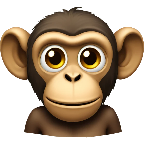 A monkey plotting a plan looking mischievous emoji