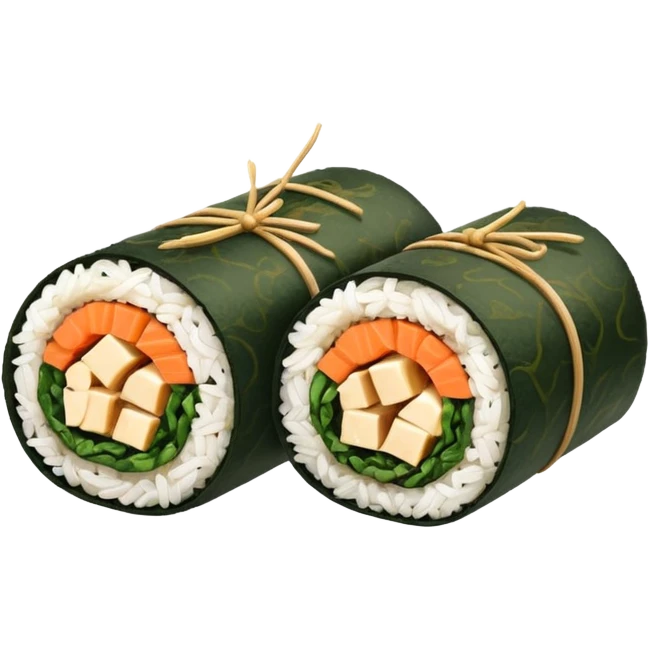 tofu kimbap roll front emoji