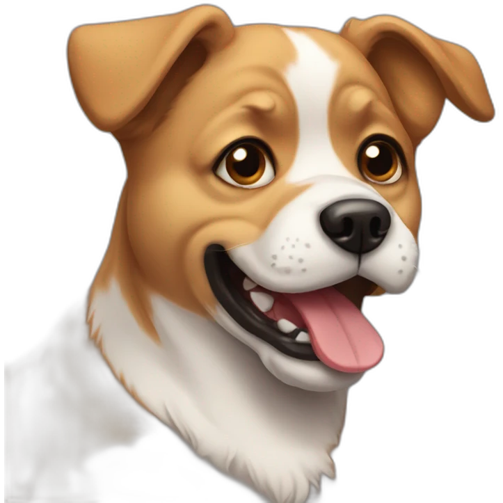 Chocked cute dog emoji