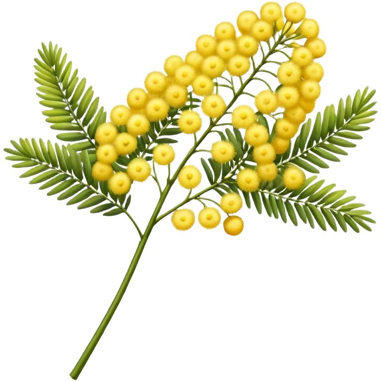 Mimosa flower  emoji