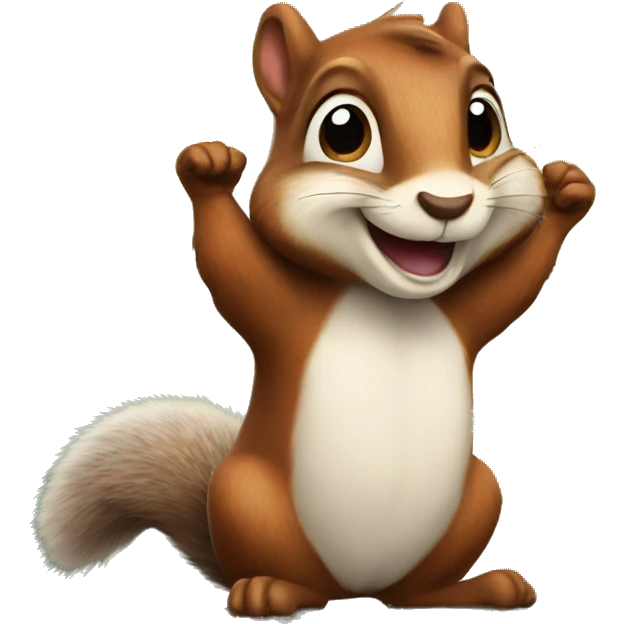 happy  squirrel emoji