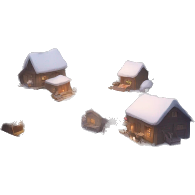 Cozy valley of snow emoji