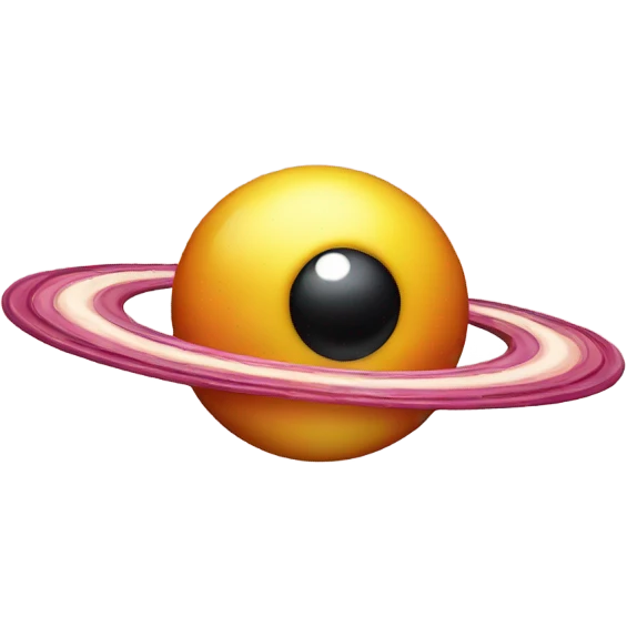 Saturn made out of candy emoji