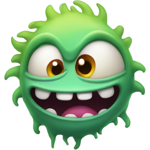 Farting friendly monster emoji