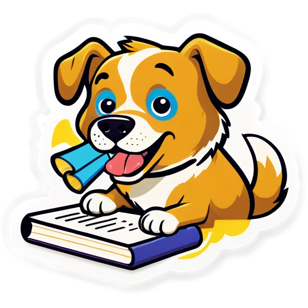 Dog eat my homework  emoji