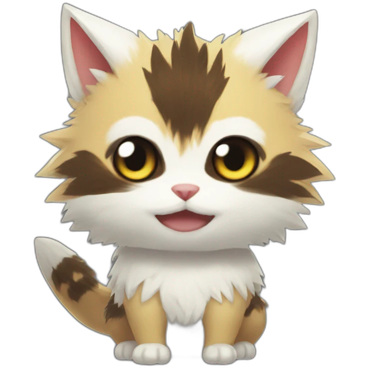 monster hunter palico really fluffy emoji
