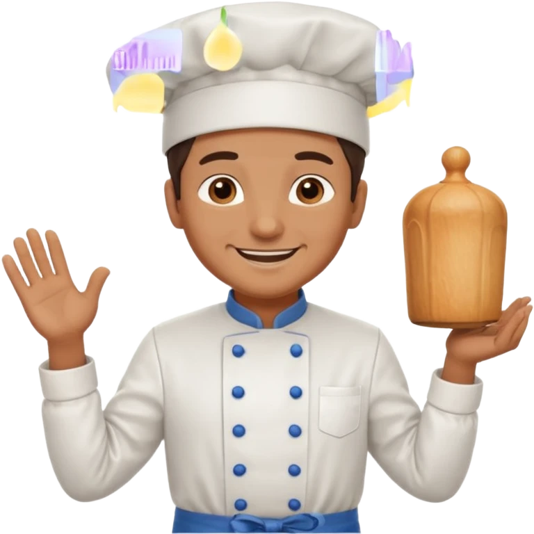 Cook Man face and chest  emoji