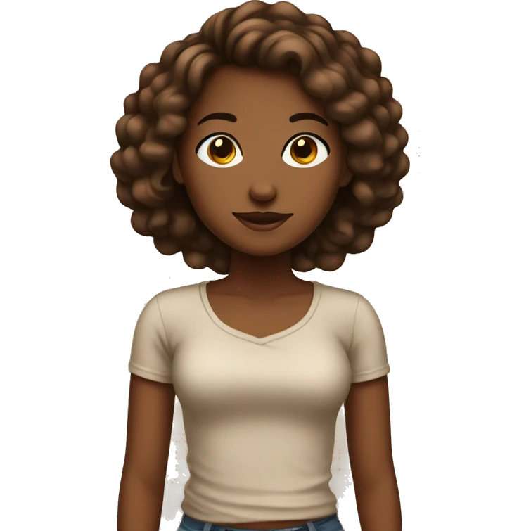 Brown clean girl  emoji