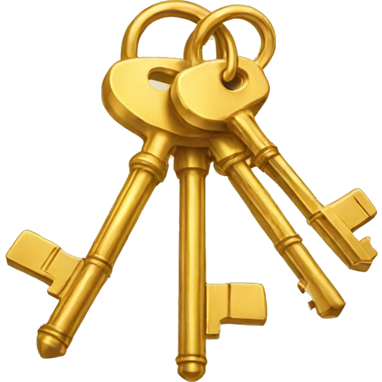 3 golden keys emoji