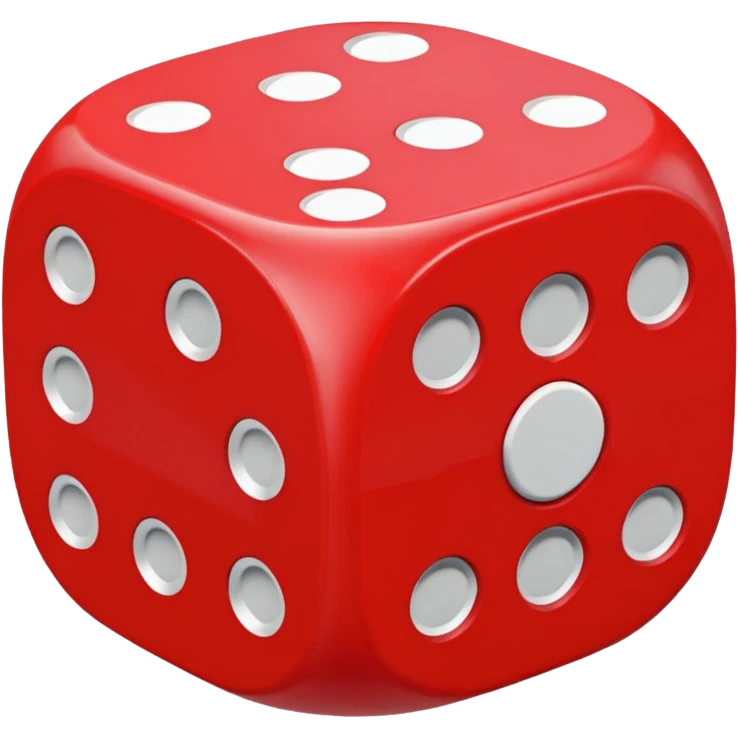 red dice toy emoji