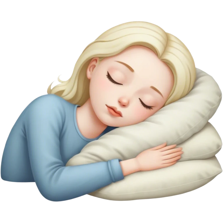 a girl is sleeping emoji