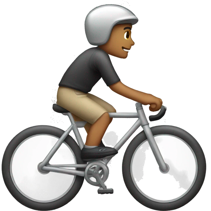 person riding bicycle in platinum armo emoji