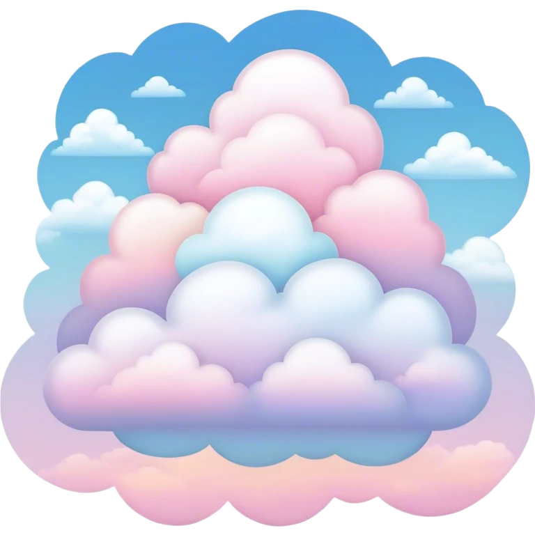 pastel cloud sky landscape  emoji
