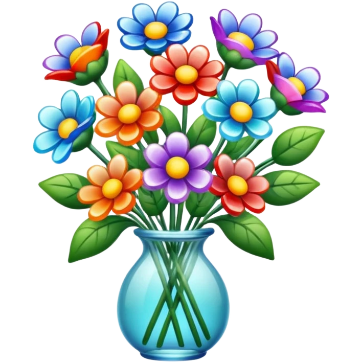 glass flower bouquet  emoji