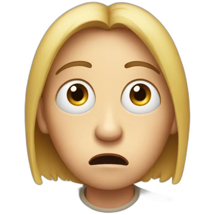Scared person with big eyes emoji