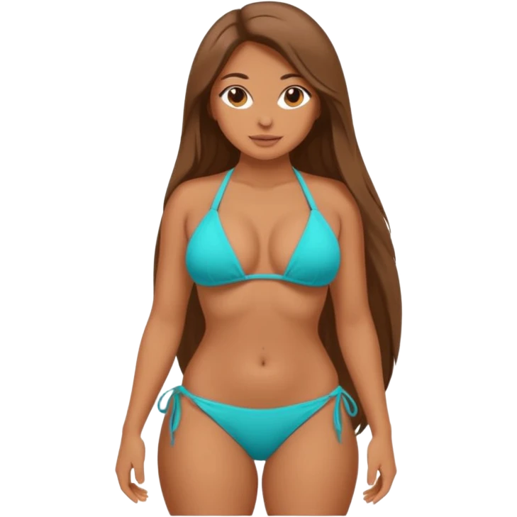 girl with a very very very thicc butt in a bikini emoji