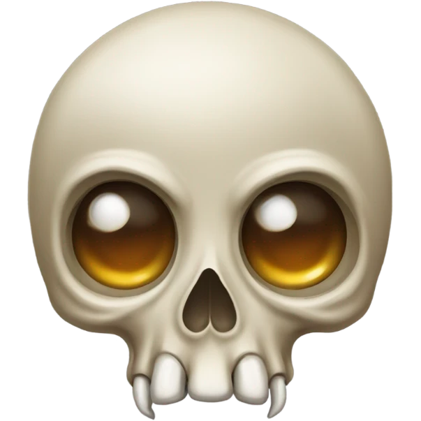 Crying face skull emoji