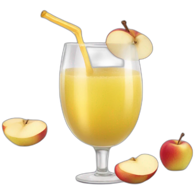 Animaux qui font la fête en buvant du jus de pomme emoji