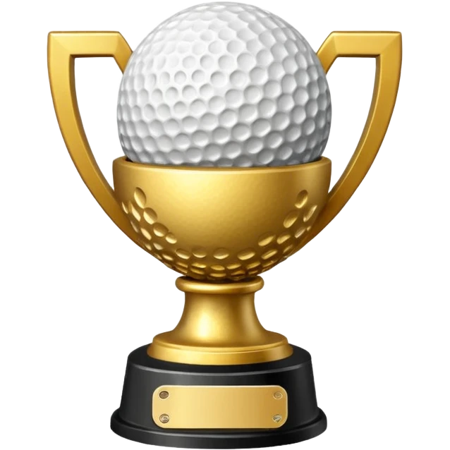 gold cactus trophy golf emoji